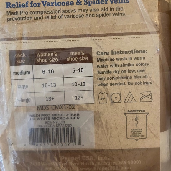 3 Pair Medi Pro Fatigue Fighter Over the Calf Socks size L - Picture 8 of 12